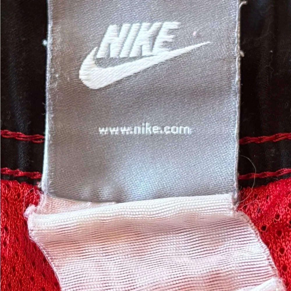 Nike Red Drawstring Swim Shorts, Size Small